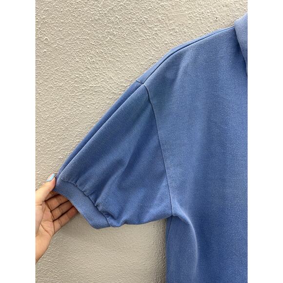 Vintage Mens Shirt Size Medium Pacific Coast Highway Blue Short Sleeve Polo - Picture 4 of 12